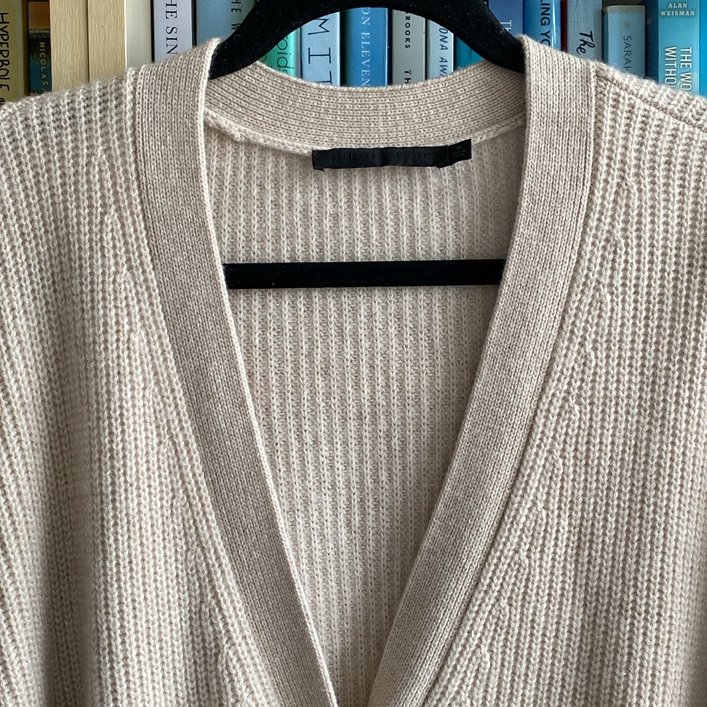 Jenni Kayne Cashmere Cocoon Cardigan in Oatmeal - Picture 7 of 8